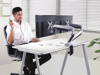 Dual Articulated Monitor Arm